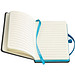 Notizbuch BlackLine, DIN A6, liniert, schwarz/hellblau