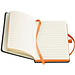 Notizbuch BlackLine, DIN A6, liniert, schwarz/orange
