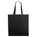 Odessa 220 g/m² recycelte Baumwoll Tragetasche 13L, schwarz