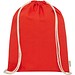 Odisha 140 g/m² OCS Bio-Sportbeutel 5L, rot