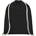 Oregon 140 g/m² Turnbeutel aus Baumwolle 5L, schwarz