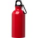 Oregon 400 ml RCS-zertifizierte, einwandige Trinkflasche aus Edelstahl mit Karabinerhaken, rot