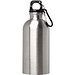 Oregon 400 ml RCS-zertifizierte, einwandige Trinkflasche aus Edelstahl mit Karabinerhaken, silber