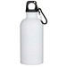 Oregon 400 ml RSC-zertifizierte einwandige Sublimation Trinkflasche aus recyceltem Edelstahl mit Karabinerhaken, weiss