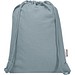 Oregon Blend 140 g/m² GRS-recycelter Turnbeutel 5 L, grau