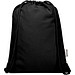 Oregon Blend 140 g/m² GRS-recycelter Turnbeutel 5 L, schwarz