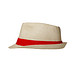 Panamahut Salvador, beige/rot