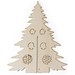 PINERY. Zerlegbarer Weihnachtsbaum aus Holz zum Bemalen, Naturhell