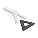 Polard 3-in-1-Eiskratzer aus RCS recyceltem Kunststoff, weiß
