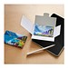 POLYCLEAN rPET Displaytuch 21x15 cm im Papieretui , weiss / individuell