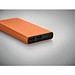 Powerbank aus recyceltem Aluminium 10.000 mAh, orange