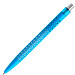 prodir® Kugelschreiber QS40 PMT Air, blaue Mine, cyanblau/silber satiniert