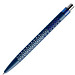 prodir® Kugelschreiber QS40 PMT Air, blaue Mine, dunkelblau/silber poliert