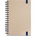 PROUST. A5 Notizbuch mit Ringen, fester Einband, aus Zuckerrohrpapier (80% zuckerrohr) mit unbedruckte Seiten, Blau