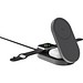 Quantum Ultra-Fast 3-in-1 25W faltbarer Wireless Charger, grau, schwarz