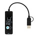 RCS recycelter USB-Hub mit Dual-Input, schwarz