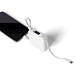 Recycelte ABS-Powerbank Jona, weiß