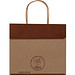 Recycelte Papiertasche klein, braun