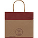 Recycelte Papiertasche klein, burgund