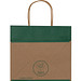 Recycelte Papiertasche klein, grün