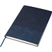 Recyceltes PU-Notizbuch (A5) Elian, blau