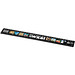 Refari 30 cm Lineal aus recyceltem Kunststoff, schwarz