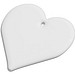 RFX™ H-09 Reflektierender PVC-Anhänger Herz, weiss