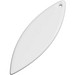 RFX™ H-12 ellipsenförmiger reflektierender PVC-Anhänger, weiss