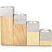 ROMINOX® 4er Teelicht-Set // Luce, braun