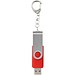Rotate mit Schlüsselanhänger USB-Stick, hellrot, 1GB