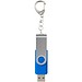 Rotate mit Schlüsselanhänger USB-Stick, mittelblau, 1GB