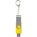 Rotate USB-Stick 3.0 mit Schlüsselanhänger, gelb, 128GB