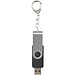Rotate USB-Stick 3.0 mit Schlüsselanhänger, schwarz, 64GB