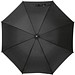 RPET Regenschirm mit Bambusgestänge LETITIA, schwarz