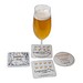 Samenpapier Bierdeckel, rund, Druck 4/0-C, 1-seit. Druck