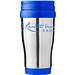 Sanibel Isolierbecher, 400 ml, silber,blau