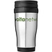 Sanibel Isolierbecher, 400 ml, silber,schwarz