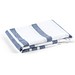 SARDENHA. Strandtuch aus Baumwolle (70% recycelt) und Polyester (30% recycelt) (180 g/m²), Dunkelblau