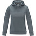 Sayan Kapuzenpullover mit halbem Reißverschluss für Damen, stahlgrau,  L