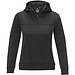 Sayan Kapuzenpullover mit halbem Reißverschluss für Damen, schwarz,  XL