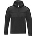 Sayan Kapuzenpullover mit halbem Reißverschluss für Herren, schwarz,  L