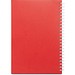SCHILLER. Notizblock A5 mit flexiblem Cover, hergestellt aus 100 % Recyclingpapier, Rot