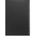 SCHILLER. Notizblock A5 mit flexiblem Cover, hergestellt aus 100 % Recyclingpapier, Schwarz