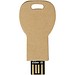 Schlüssel USB-Stick 2.0 aus recyceltem Papier, Kraftpapier, 16GB