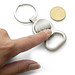 Schlüsselanhänger Match aus Metall, Silber