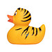 Schnabels® Bade-Ente getigerte Ente, orange