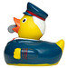 Schnabels® Bade-Ente Zugbegleiter, bunt