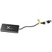 SCX.design H20 8-in-1 USB-Hub mit dualem Eingang und 6 Ports und Leuchtlogo, schwarz