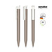 senator® Druckkugelschreiber Super Hit Bio, blaue Mine, grau Warm Gray 10
