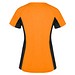 Shanghai Sport T-Shirt für Damen, Fluor Orange / schwarz, L